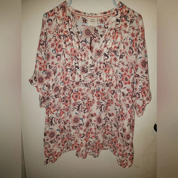 Knox Rose Tops - Floral blouse xxl